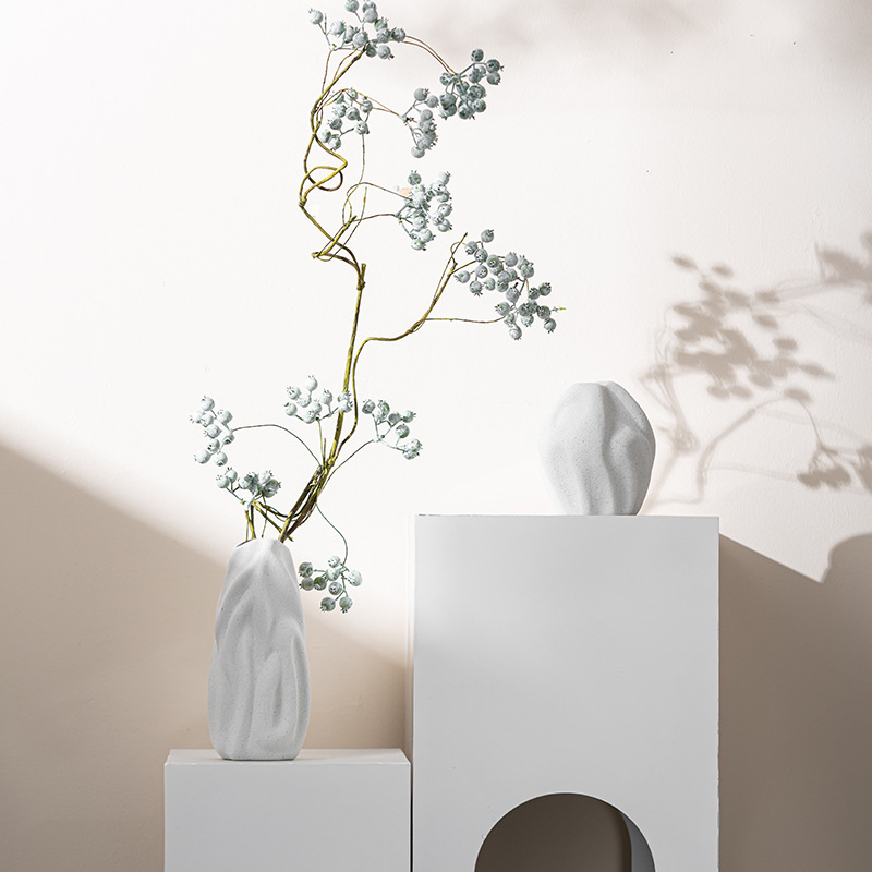 Simple style chaos vase light luxury high-end living room decoration ornaments ceramic flowerware